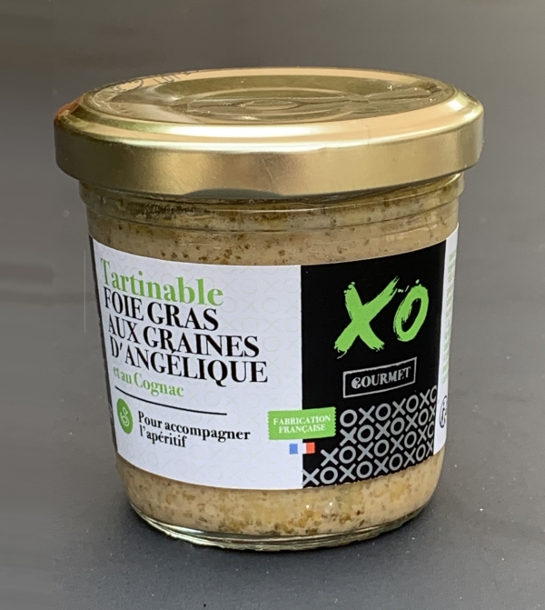 Tartinable foie gras aux graines d’angélique et au cognac